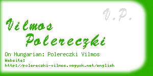 vilmos polereczki business card
